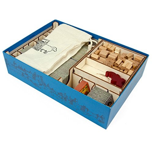 The Broken Token Board Game Organizer - Carcassonne Compatible Wood Storage Box with Multiple Trays, Rows and Dividers - Image 5