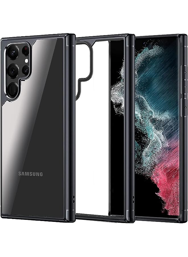 YoYoTech Compatible with S23 Ultra Case Liquid Silicone Shock-Proof,Soft Rubber Gel Matte Finish designed for Samsung Galaxy S23 Ultra Case Cover 6.8 Inches (2023)-Black - Image 1