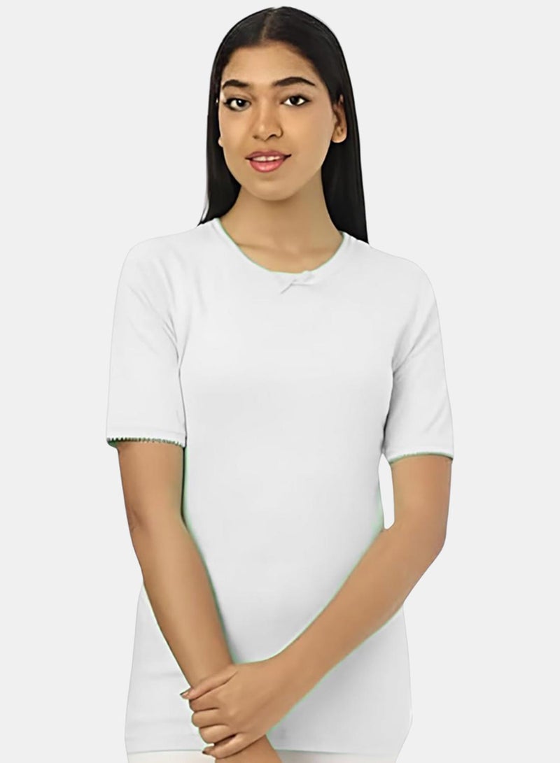 Dahab Cotton Half Sleeves Undershirt Round Neck - Image 1