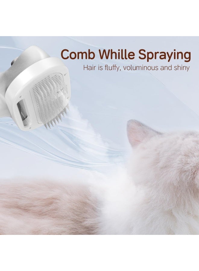 ECVV 6-IN-1 Pet Grooming Spray Brush: Drying Conditioning Styling Massage Grooming De-Shedding - Remove Dogs & Cats Loose Hair, One-Touch Hair Removal, Adjustable Temperature 3 Speeds for Comfort Safety - Image 3