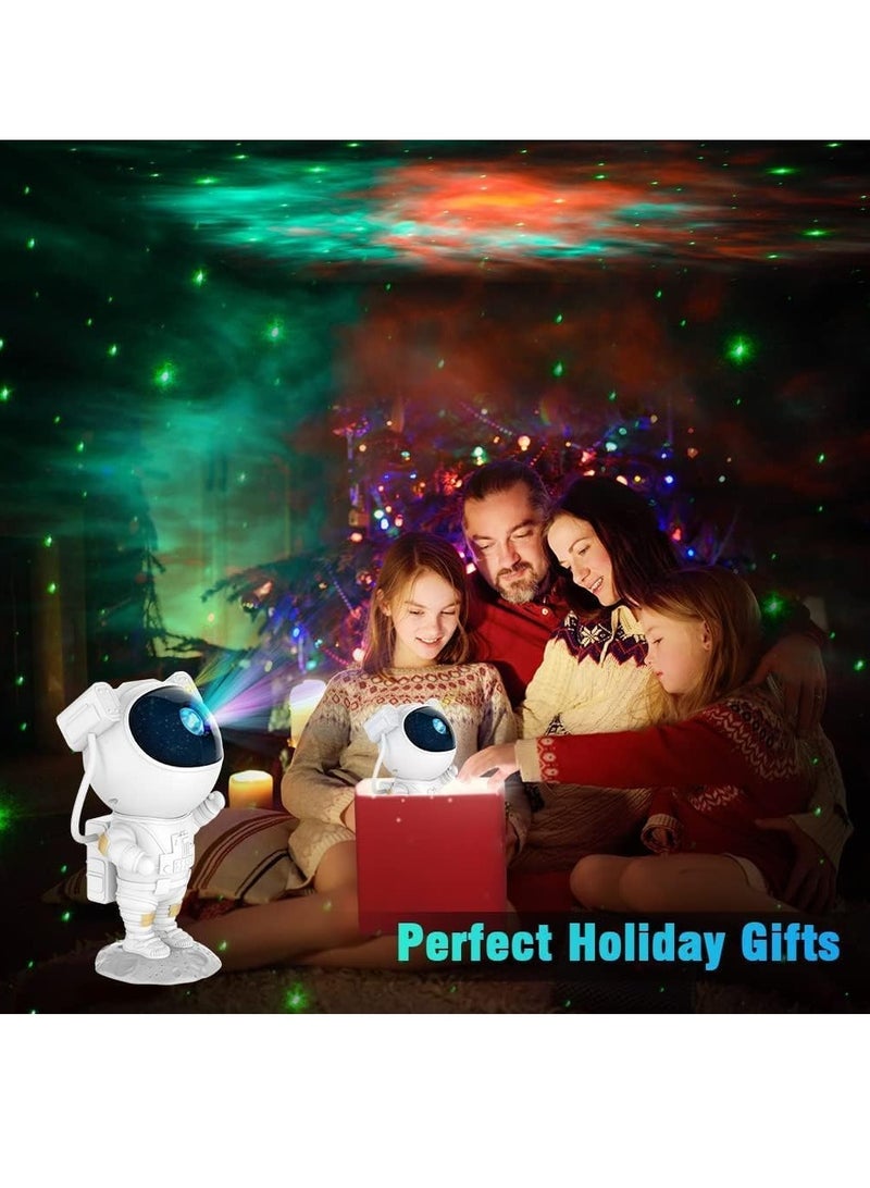 Kids Star Projector Night Light Astronaut LED Projection Lamp for Bedroom, Starry Night Light Projector with Timer, Remote Control and 360°Adjustable Head Angle,Right Galaxy Projector - Image 5