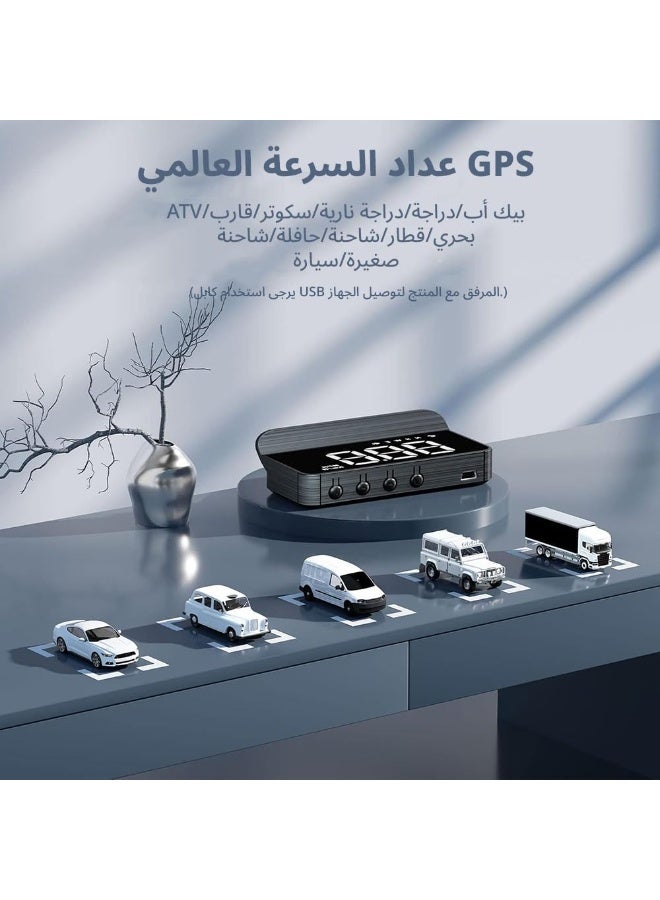 Digital Speedometer Heads Up Display Projector for Cars with Speed, Driving Direction, Automatic Sensing, Overspeed Alarm Fatigued Driving, Fits All Vehicles - Image 4