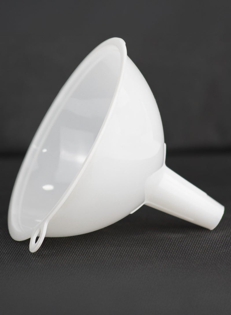 BarPros Premium 3-Piece Plastic Funnel Set, 9.5cm Wide Mouth, Multi-Purpose for Liquids, Powders & Grains, White - Image 3
