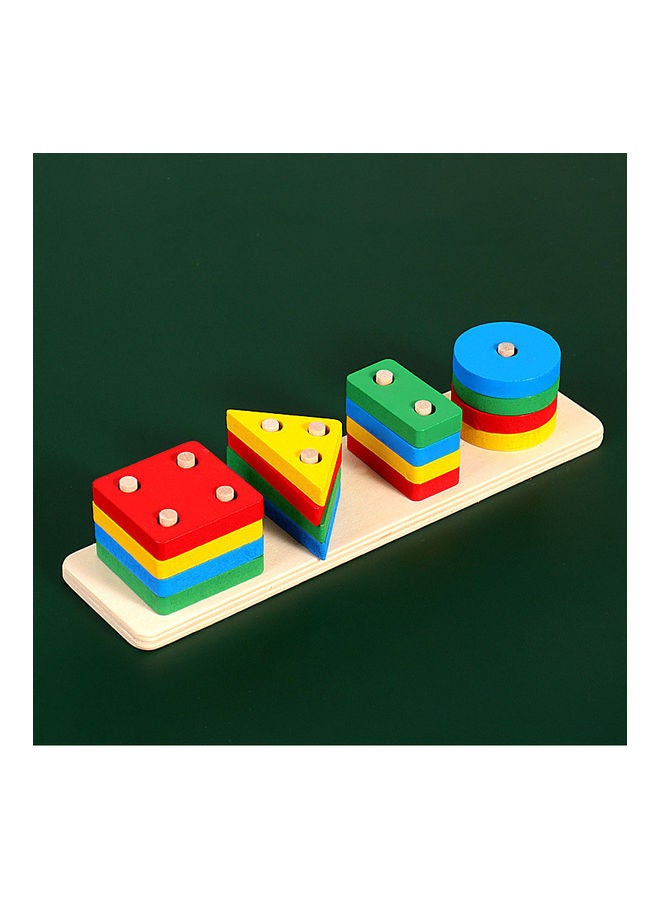 EHOME Sets Of 4 Geometry Columns Puzzle - Image 1