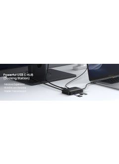 JSAUX MP02 7in1 Type-C Pd Hub 100W Charger HDMI 2 x USB 3.0 SD TF Card Reader RJ45 + Cable Set Converter Converter Adapter Hub  - Image 2