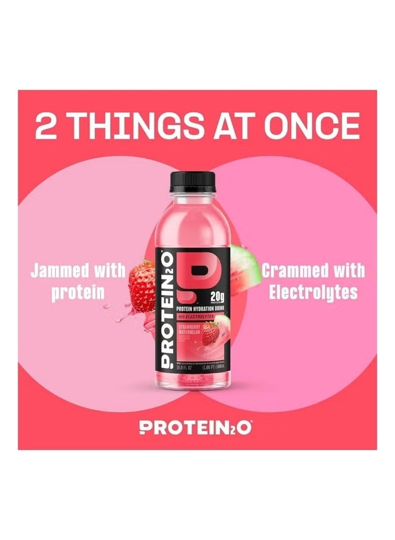 PROTEIN20 Protein2o Infused Water Strawberry Watermelon 500ml – Pack of 12 - Image 4