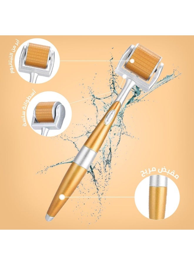 Precision Derma Roller for Face, Beard, and Hair – For Skin Stimulation and Scalp Care . - Image 2