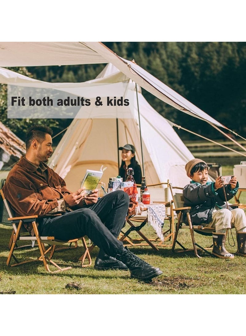 Camping Chair,Outdoor Portable Folding Chair,Lightweight Camping Furniture Chair for Hiking,Fishing,Picnic,Travel (Small,Black) - Image 3