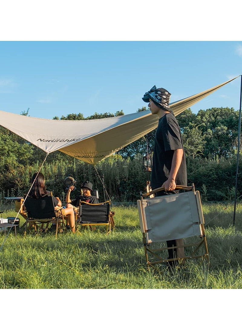 Camping Chair,Outdoor Portable Folding Chair,Lightweight Camping Furniture Chair for Hiking,Fishing,Picnic,Travel (Small,Black) - Image 5