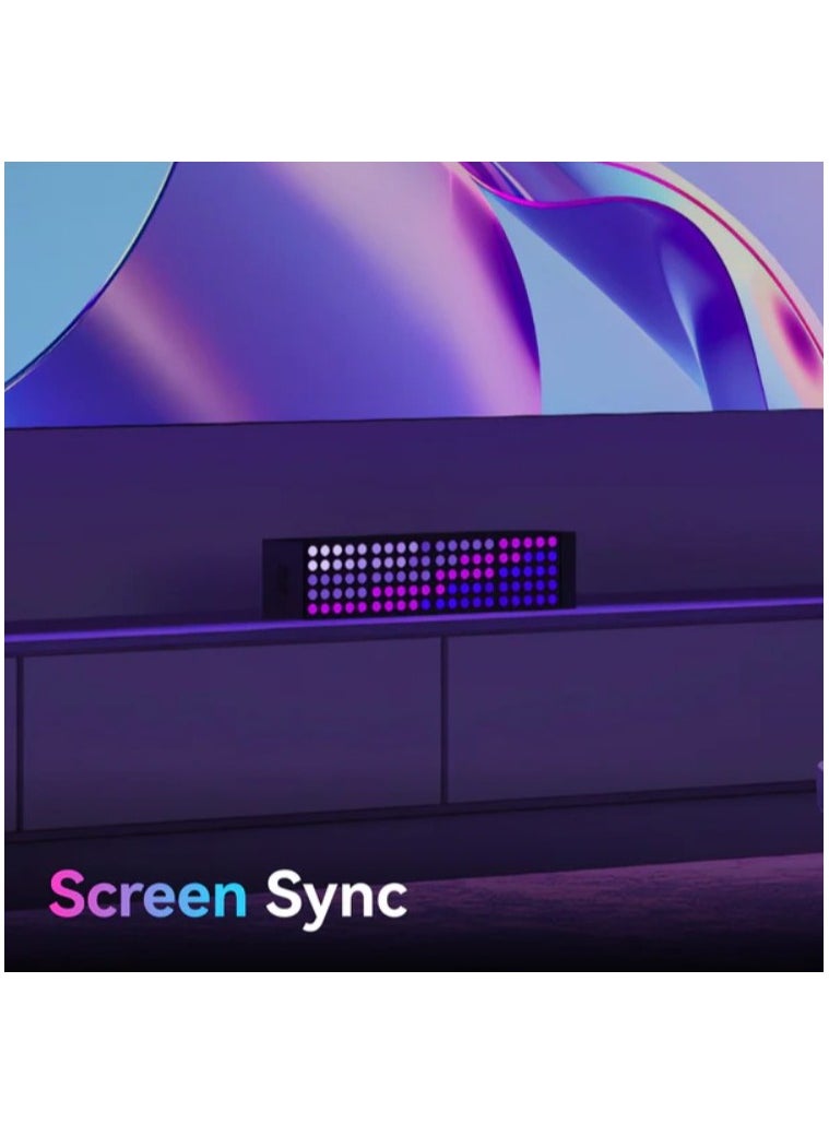 Yeelight - Yeelight Cube Smart Lamp (4-Matrix Pack) | 16 Million Colors Option | RGBIC Individual Addressable | Dynamic Lighting | Music Flow | WiFi Connected | APP Control | For Bedroom, Living Room | Black - Image 1
