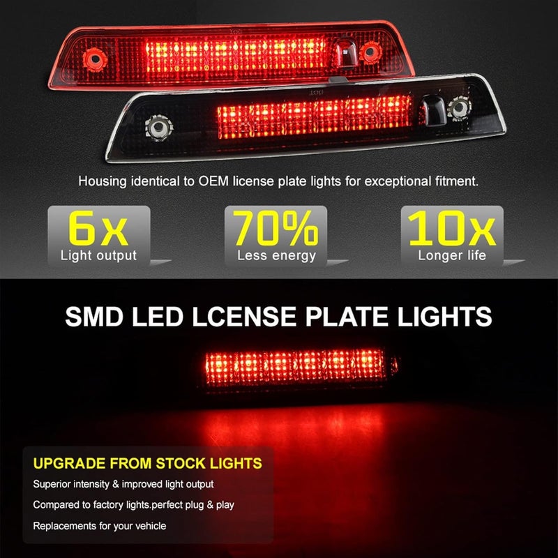 QASULER High Mount LED Brake Light for Jeep Grand Cherokee - Image 3