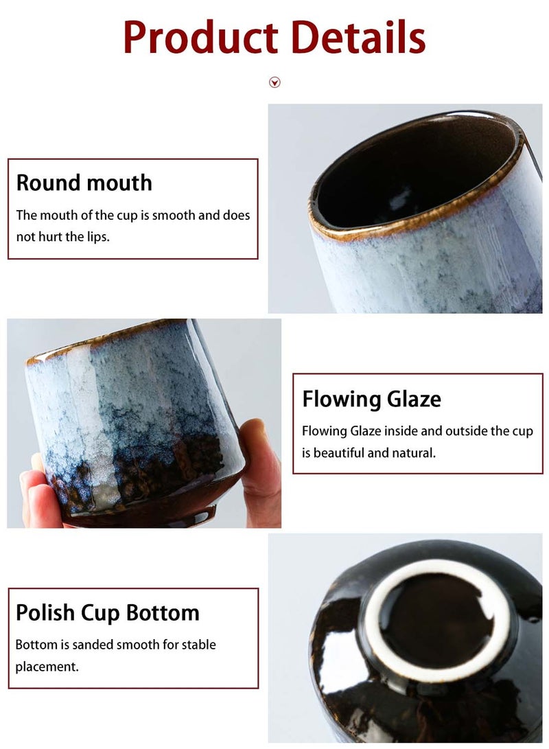 EqiEch Set of 4 Double Walled Espresso Coffee Cup Multicolour 220ml - Image 4