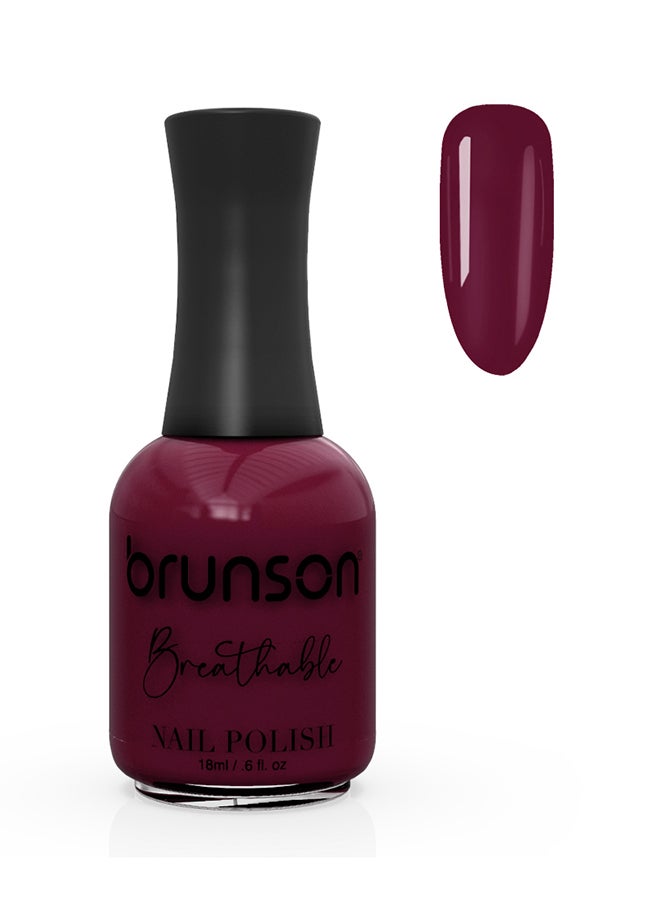 brunson Breathable Nail Polish Halal nail polish Wudu friendly Quick-Dry Vegan long lasting but easy peel off   18ml BH121 