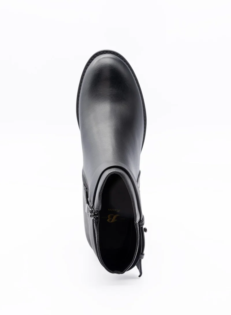 Bata  Buckle Detail Ankle Heel Boots for Women | Best Price UAE