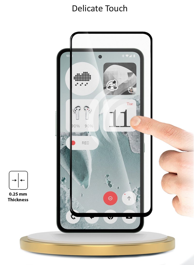 Wtech Nothing CMF Phone 2 Pro 5G 2025 Premium E2E Series Full Glue Full Cover Tempered Glass Screen Protector (MSGECN) - Clear/Black - Image 4