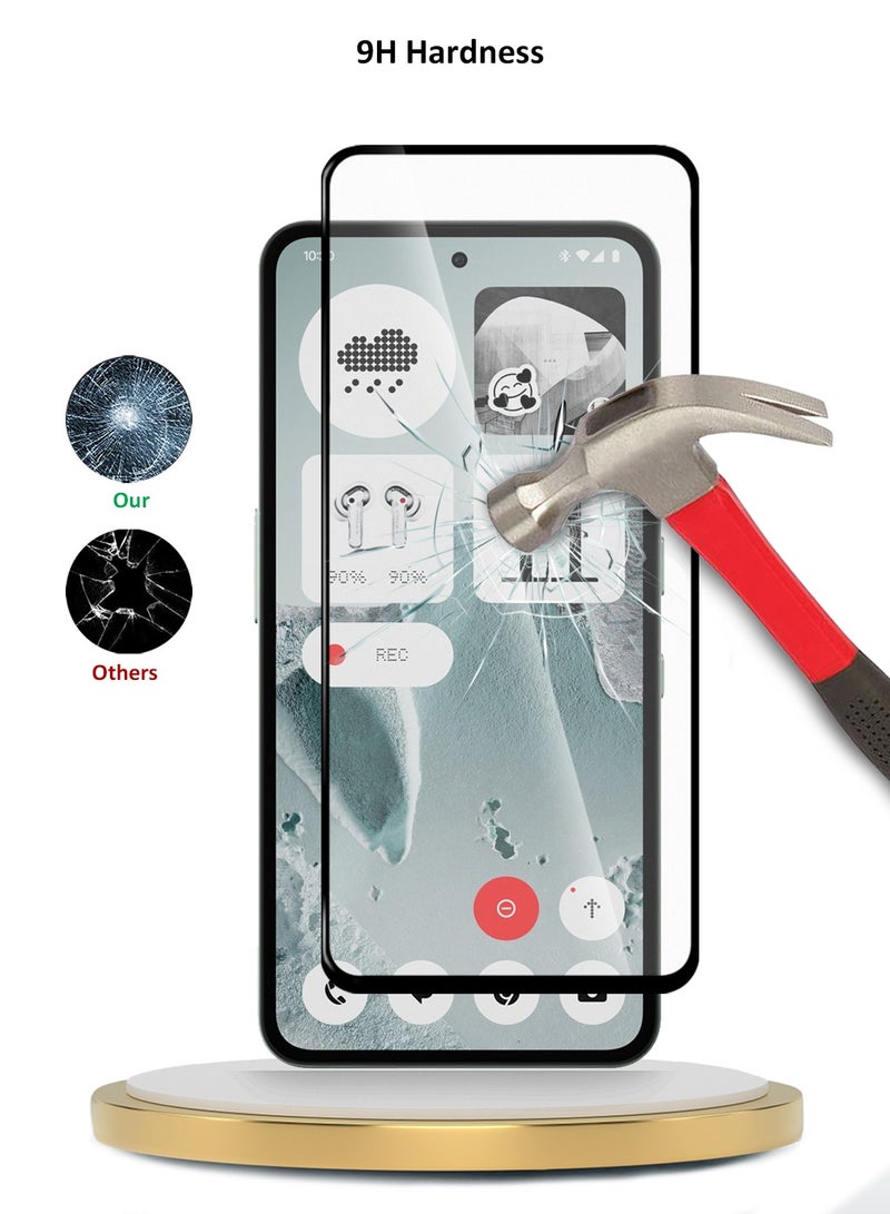 Wtech Nothing CMF Phone 2 Pro 5G 2025 Premium E2E Series Full Glue Full Cover Tempered Glass Screen Protector (MSGECN) - Clear/Black - Image 3