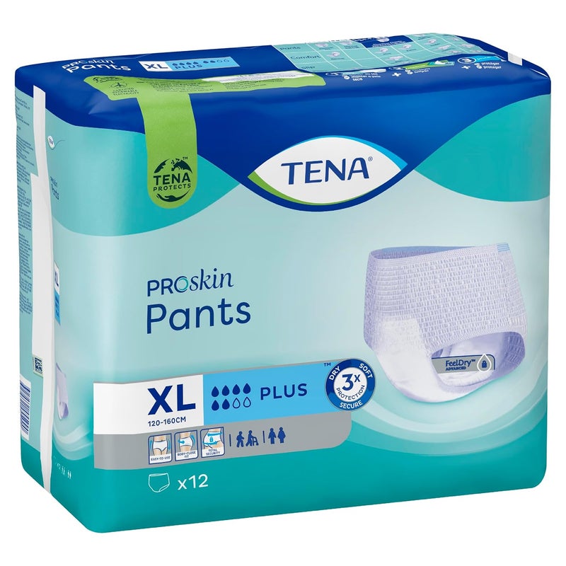 TENA Pants Plus Extra Large 120cm160cm4662in Pack of 12 - Image 2