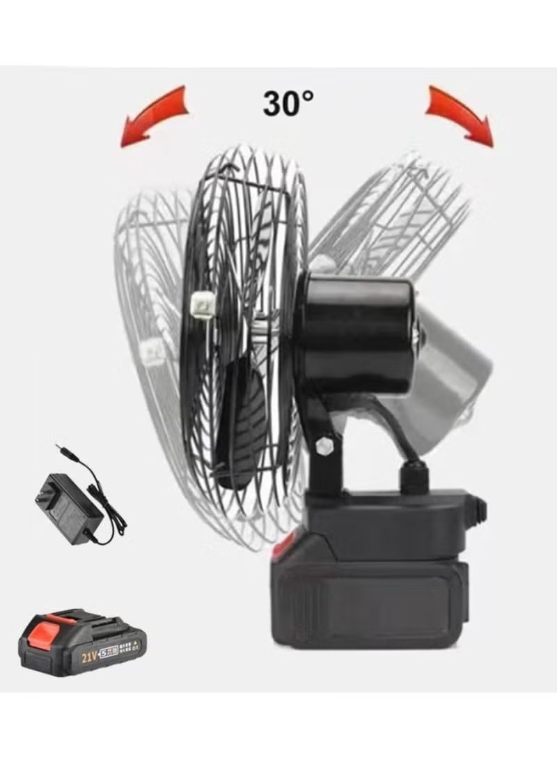 BlueFire Rechargeable 8-Inch Portable Outdoor Camping Fan – Wireless Battery-Operated Fan with 2 Speeds, Ultra-Quiet & Lightweight, 180° Adjustable Tilt, Long-Lasting 7-Day Battery Life, USB Rechargeable – Perfect for Camping, Hiking, Beach, Picnics & Outdoor Adventures - Image 3