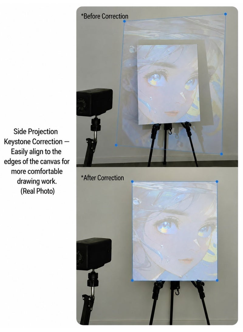 جهاز عرض فني للرسم والتتبع، عرض لاسلكي للرسم على سطح المكتب أو الحائط أو لوحة الرسم، متوافق مع هواتف iOS/Android بتقنية AirPlay، أداة رسم فنية وحرفية للأطفال والمبتدئين - Image 4