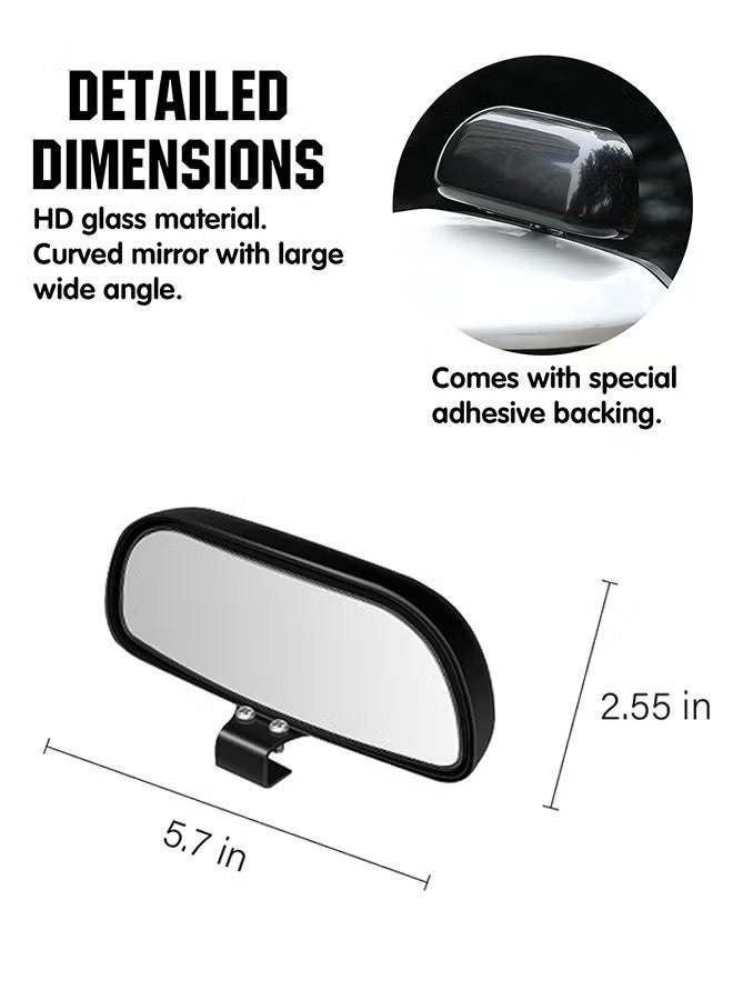 Bukela Blind Spot Mirror-Side Mirror Wide Angle Mirror HD Glass Convex 360 Degree Rotation Car Rear Auxiliary Mirror with Adjustable Sticker Automotive Exterior Accessories for Cars Trucks - Image 5