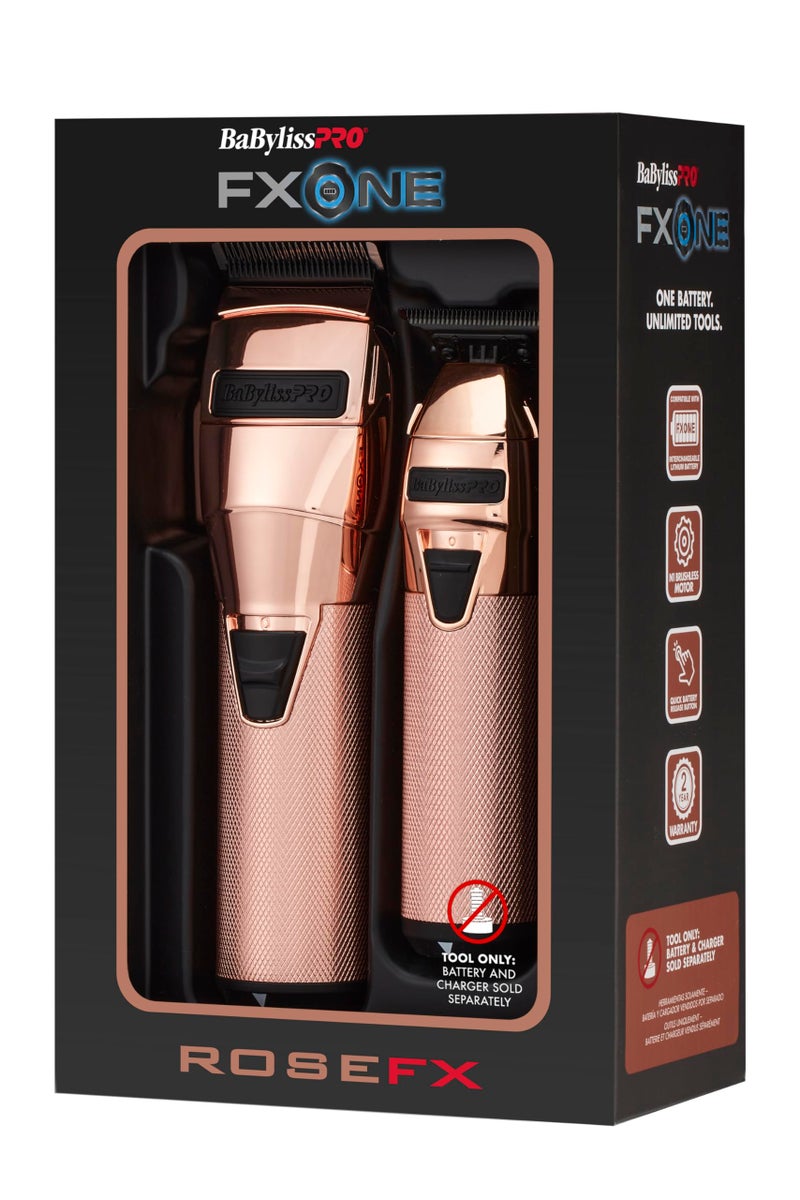 BaBylissPRO® FXONE LimitedFX Rose Gold Tool Only Clipper + Trimmer Prepack - Image 4