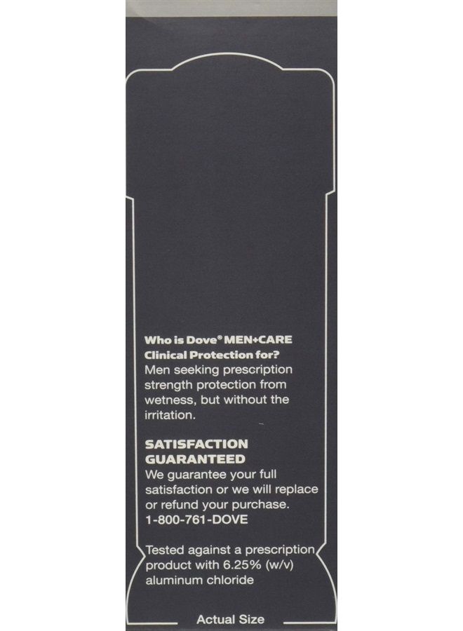 Dove Men + Care Clinical Protection Antiperspirant Deodorant Solid Clean Comfort 1.70 oz (Pack of 4) - Image 3
