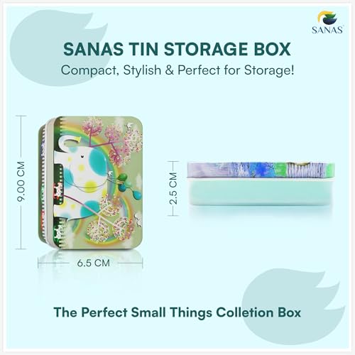 Sanas Tin Container 6Pc Gift boxes Unicorn Box Storage Container Small Storage Box Storage boxes For Kids Birthday Tin Boxes Multipurpose Storage Box l - Image 2