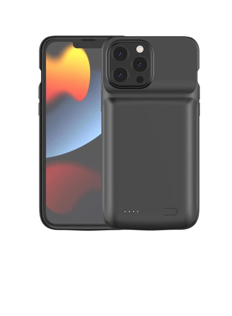 Zexen iPhone 13 Promax /12 Promax Battery Case for iPhone 13 Pro Max/12 Pro Max Battery Case,Idealforce 7000mAh  External Backup Portable Pack Battery Charger Case for iPhone - Image 1
