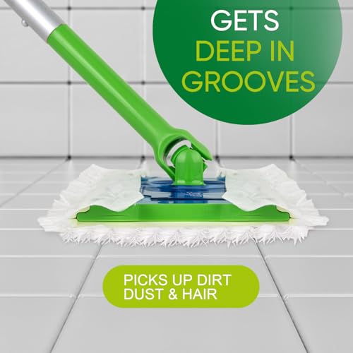 YHOVID XL Heavy Duty Dry Sweeping Cloths Compatible with Sweeper Mop, Microfiber Duster Mop Pads Refills for Cleaning Hardwood Floor Dust and Pet Hair, Disposable (60 Count) - Image 4