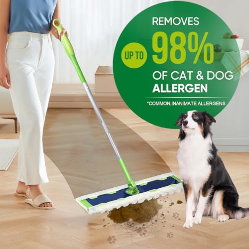YHOVID XL Heavy Duty Dry Sweeping Cloths Compatible with Sweeper Mop, Microfiber Duster Mop Pads Refills for Cleaning Hardwood Floor Dust and Pet Hair, Disposable (60 Count) - Image 5