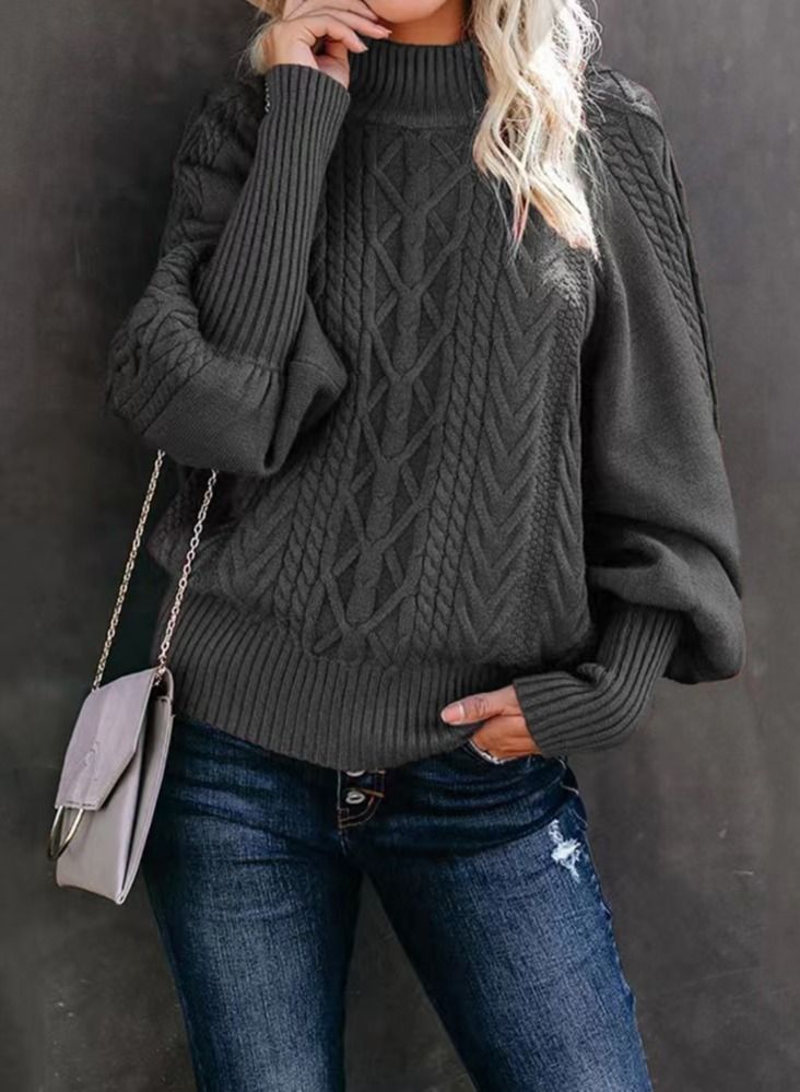 Loquat Women's Winter Fashion Simple Sweater 