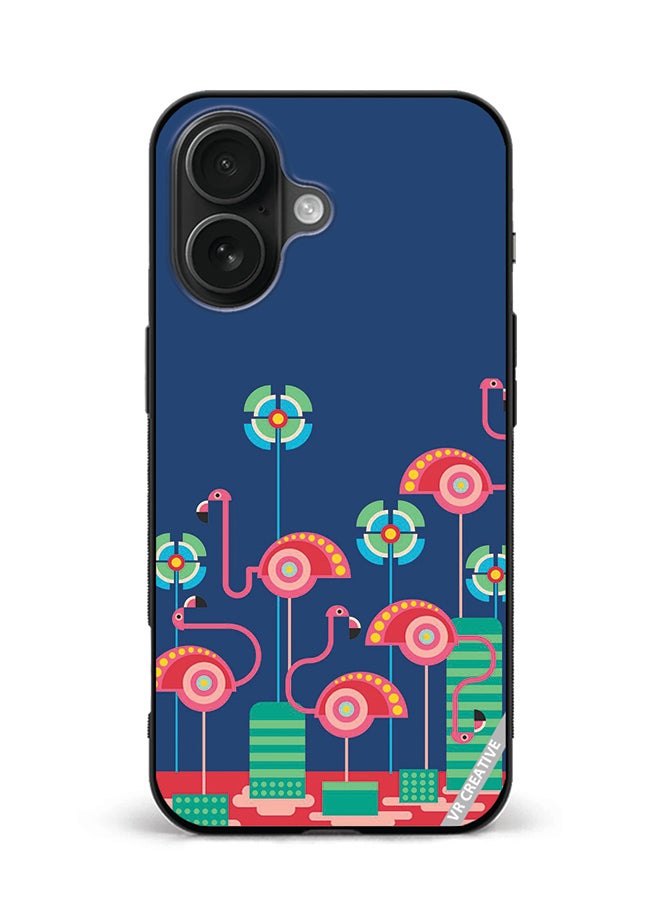 Protective Case Cover For Apple iPhone 16 Plus Duck Illustrate Design Multicolour