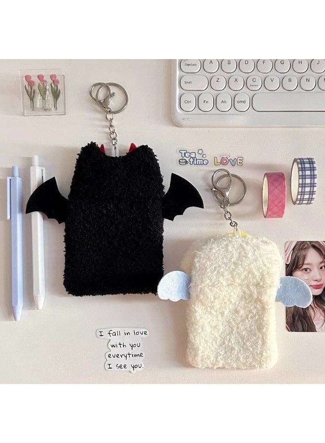 NIBEMINENT 1 - Piece Puppy Kpop Photo Card Holder Pendant Key Chain ID Badge Holder ID Card Holder Photo Card Protector for School ID Office ID Access Card for Women Girls - Image 3