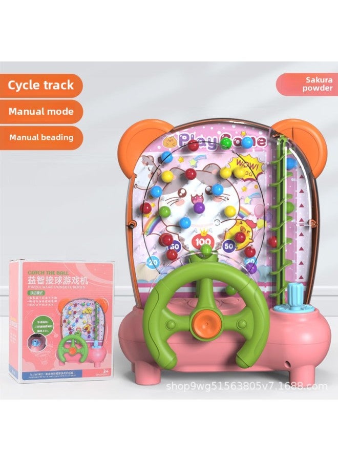Children's Toy Pickup Doudou Pickup Game Machine Boys' And Girls' Puzzle 3 To 6 Years Old Baby's Momenclature Training Electric-Specifications:Pink Short Manual Version (no Feet, No Light Music)  - Image 1