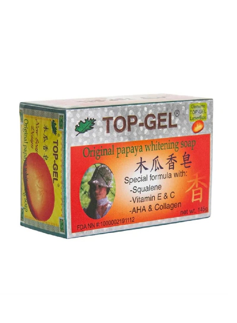 توب جيل صابون تبييض البابايا الأصلي مع فيتامين (E و C) 145 جرام - Image 3