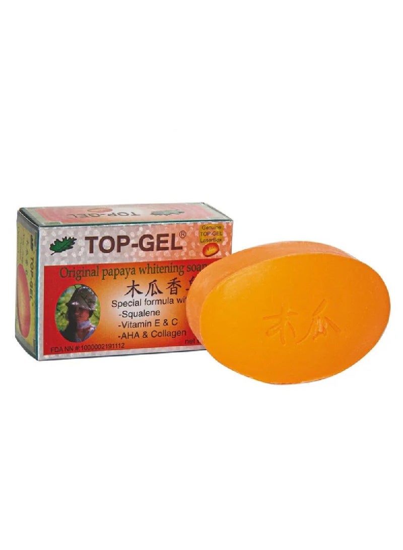 توب جيل صابون تبييض البابايا الأصلي مع فيتامين (E و C) 145 جرام - Image 2