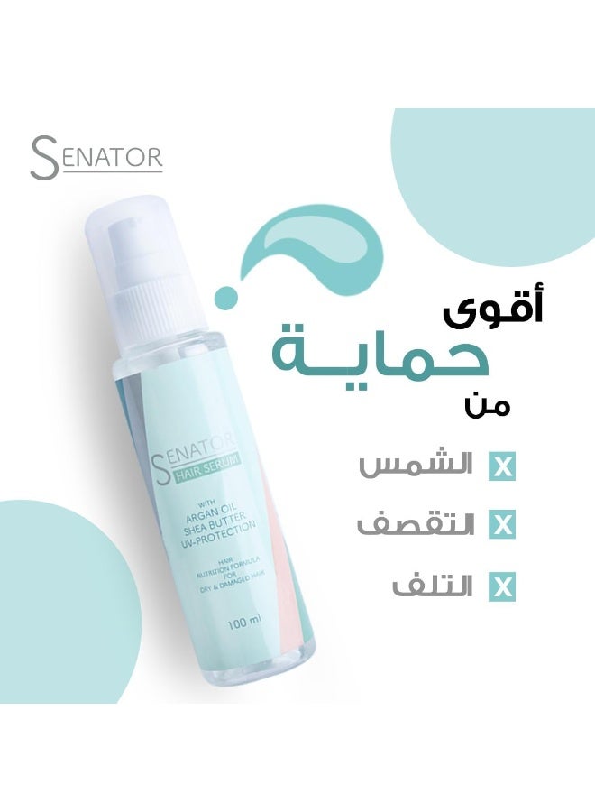 SENATOR PRO Argan Oil and Shea Butter Serum Heat Protection 100ML - Image 2