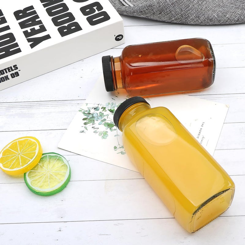 Accguan 12oz Glass Bottles,Leak-Proof Vintage Water Bottles for Juicing,Hot Sauce,Kombucha,Ginger Jar,Potion,Oil,Milk Bottles,Whiskey,Portable Travel Bottle,Smoothies Bottles(12pack) - Image 5
