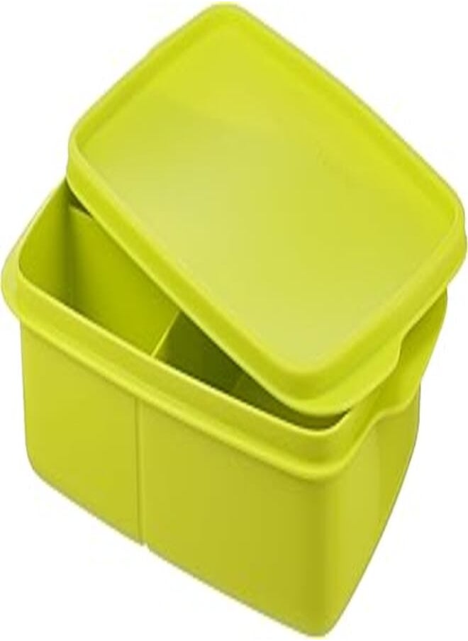 Tupperware - Tupperware eco+ divided lunch box 1l - green - Image 1