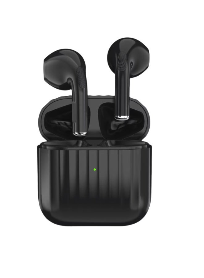 Green Lion Austin True Wireless Earbuds with Built-in Microphone, HD Sound, Dual Microphones, Touch Control, Voice Assistant, Type-C Charging, Up to 3 Hours Playtime - Black - Image 2