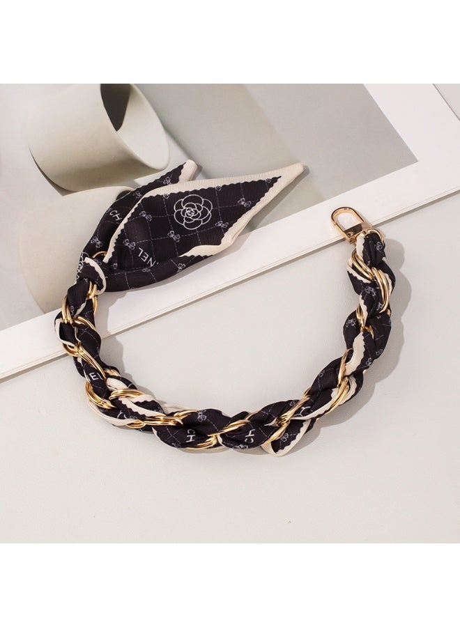 NIBEMINENT Phone Charm/ Chain Strap for Women Girls, Chain Weaving Cell Phone Case Lanyard Wrist Strap