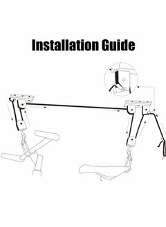 KASTWAVE Bike Lift Hoist, Bicycle Hoist for Garage Storage, Heavy Duty Ceiling Mountain Bicycle Hanger Pulley Rack, 30kg Capacity Steel Strong Durable for Mountain Bikes Road Bikes  - Image 5