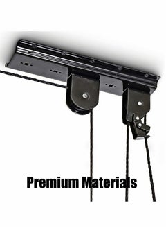 KASTWAVE Bike Lift Hoist, Bicycle Hoist for Garage Storage, Heavy Duty Ceiling Mountain Bicycle Hanger Pulley Rack, 30kg Capacity Steel Strong Durable for Mountain Bikes Road Bikes  - Image 2