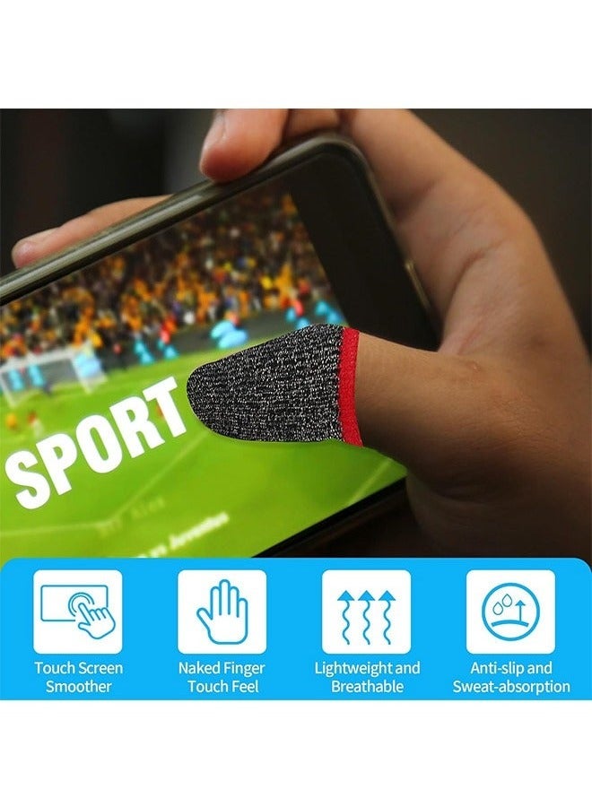 30Pcs Finger Sleeves for Gaming, Breathable Finger Sleeve Gloves, Finger Thumb Sleeves Set, Gamer Thumb Sleeves Finger Covers, Dedales para Dedos Gamer for Mobile Phone Game - Image 3