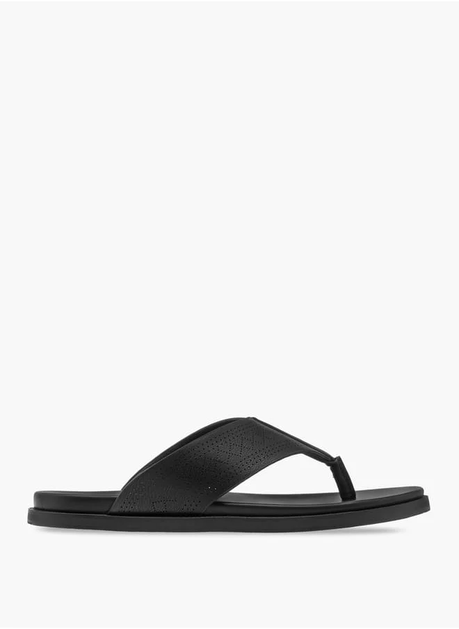 لو كونفورت Men's Textured Slip-On Sandal