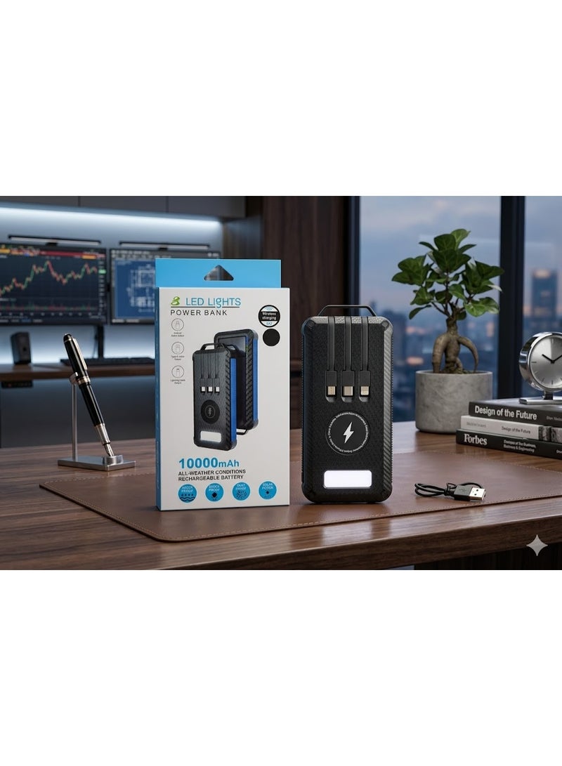 باور بنك طاقه شمسيه و كشاف ١٠ الف امبير