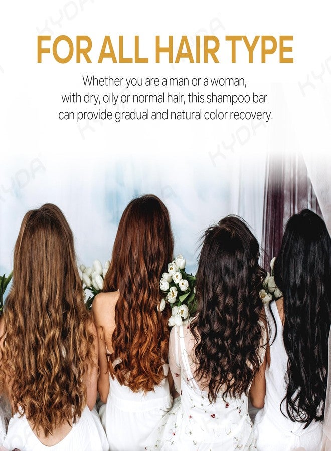 كيدا صابون كيدا الأسود لتفتيح الشعر واللحية، 3 قطع، لتنظيف وتغذية فروة الرأس بعمق، صابون أسود لتغطية الشيب، صابون شامبو طبيعي لتفتيح الشعر - Image 5