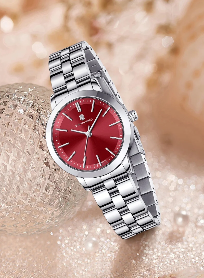 Sapphero  SAPPHERO Wrist Watch for Women Luxury Ladies Watches Women's Bracelet Watch Small Stainless Steel Analog 5ATM Waterproof Watches for for Women | Best Price UAE