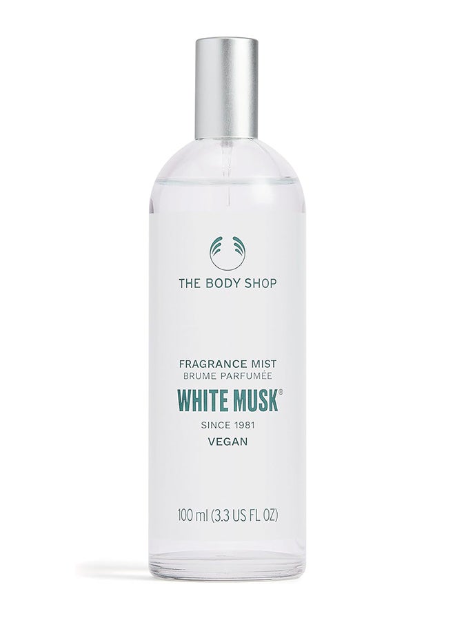 THE BODY SHOP رذاذ عطر المسك الأبيض - بخاخ جسم زهور منعش مع الياسمين ومسك خالي من القسوة، عطر يومي خفيف وحسي، 100 مل - Image 1