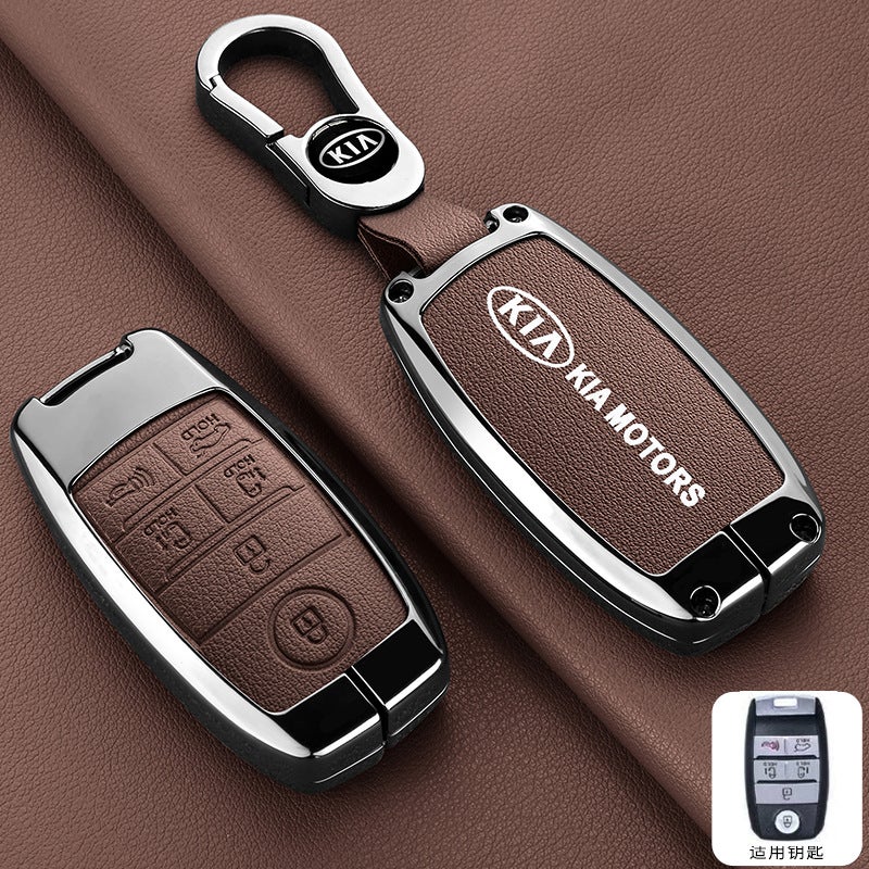 Kia K3 Key Case for K5/K2/KX5, Protects K4/KX3 - Premium Zinc Alloy Design - Image 1